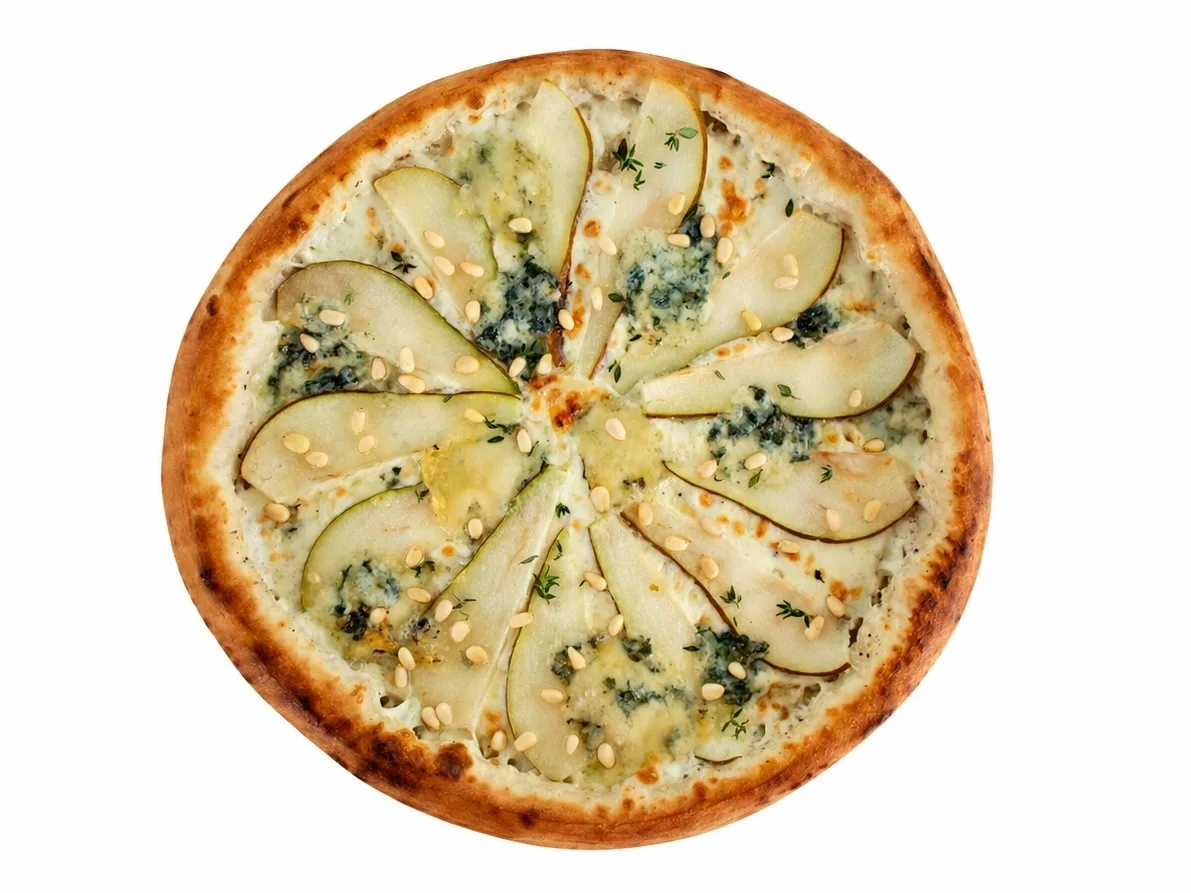Пицца с грушей и голубым сыром